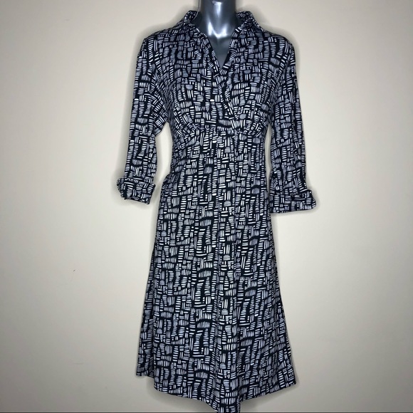 SOLD!! Black and White Maternity Dress - Picture 8 of 11